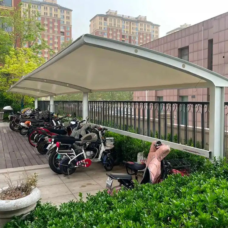 茂名膜结构电动车棚